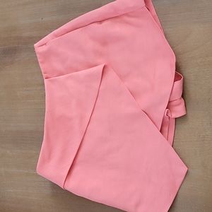 Topshop Ruffle Front Coral Pink Skort Size 4